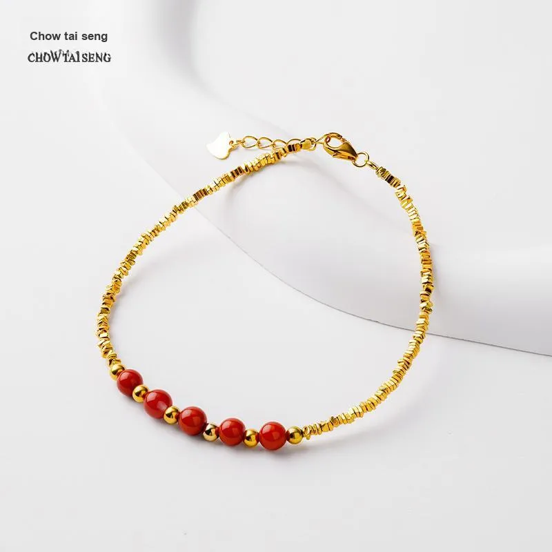 CHOW TAI SENG Agate Silver Bracelet, BFF Style Women's-3