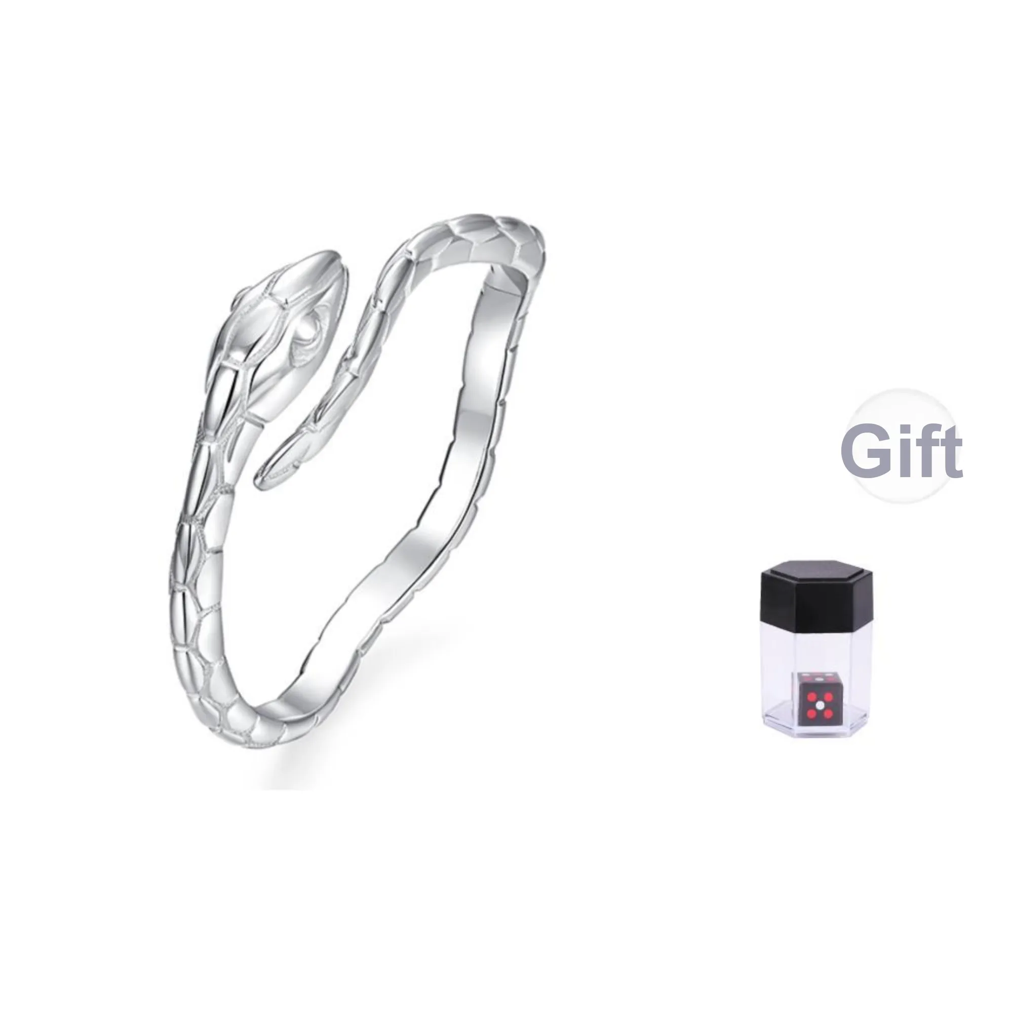 KADER 925 Sterling Silver Rings Women's Silver White, Box Good Luck