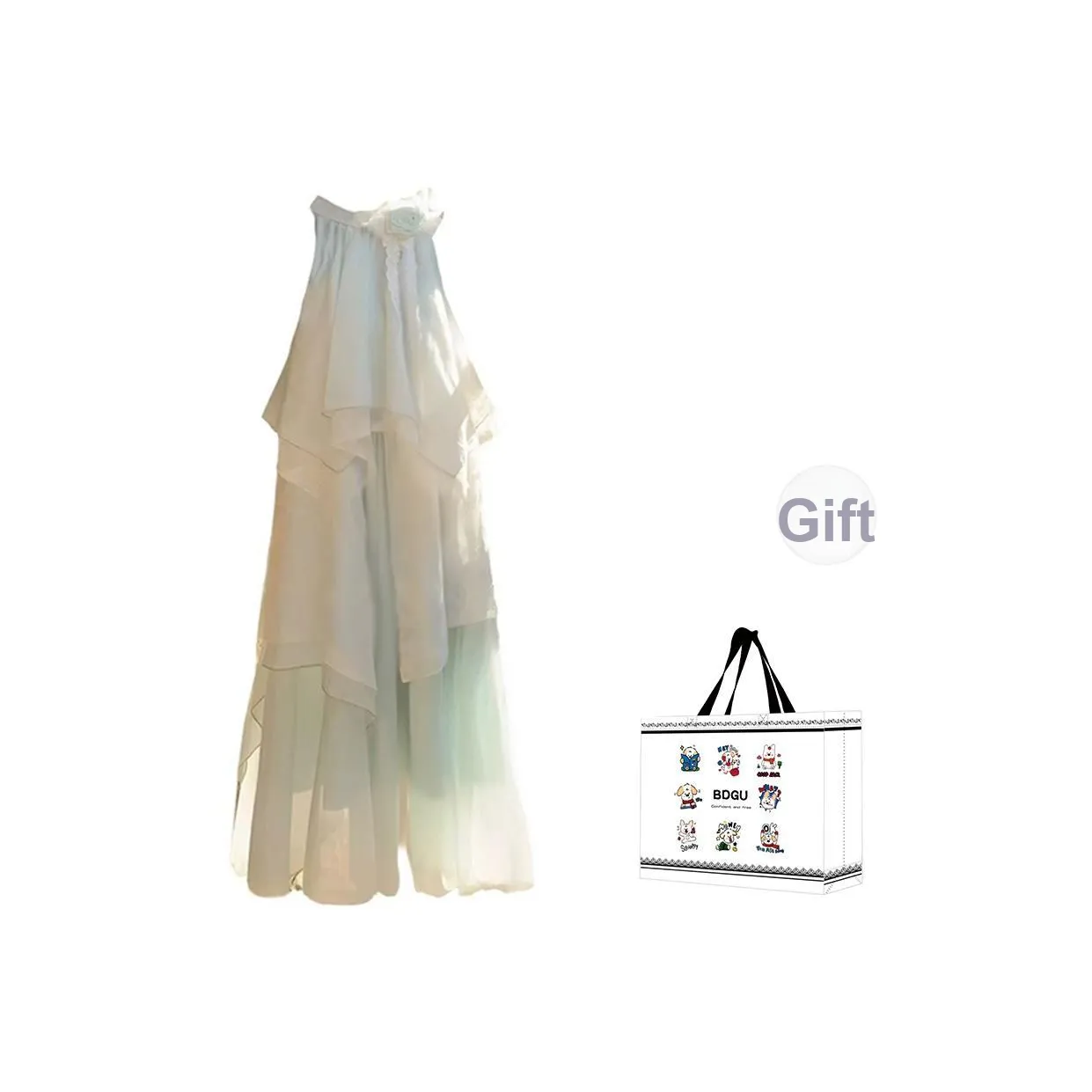 BDGU Slip Платье Женское Светло-Зеленое