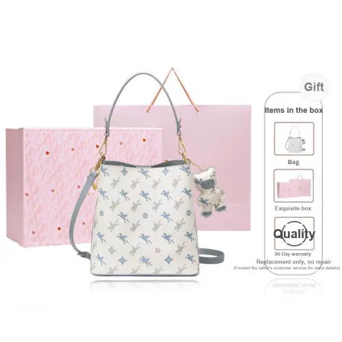 NUCELLE PVC Handbag Crossbody Bag Medium Size Women's Multicolor