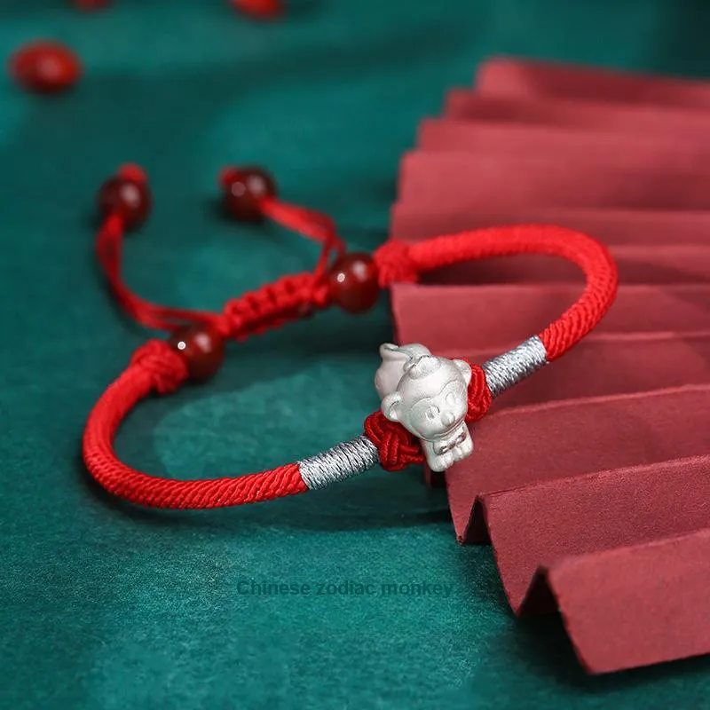Nine Music 999 Fine Silver Hand Rope Unisex-60