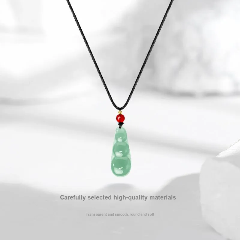 JUICY GRAPE African Emerald Jade Necklaces Unisex-2