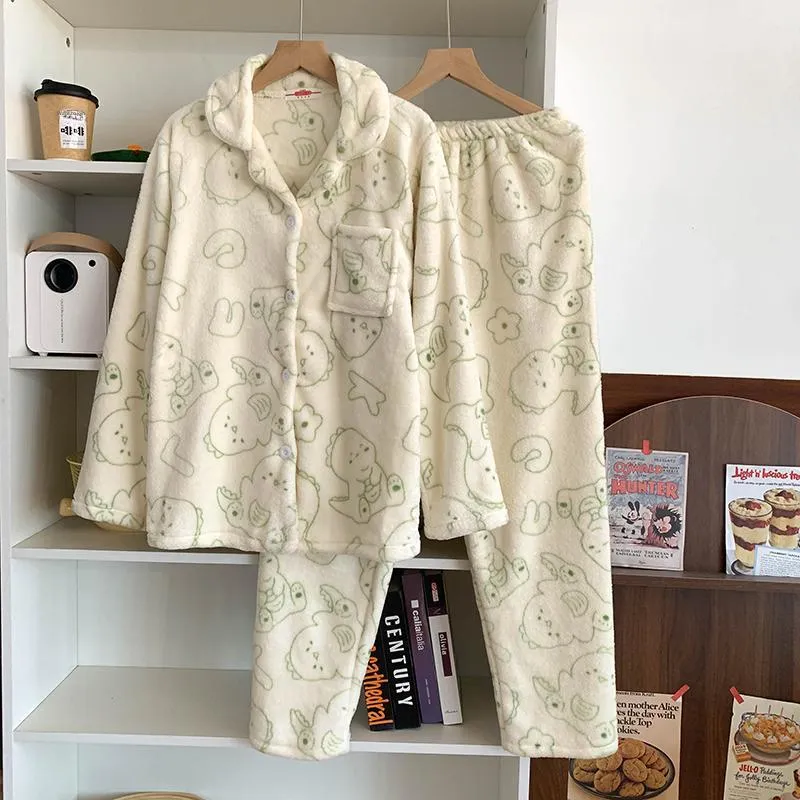 Maultiay Pajama Set Women's Apricot-5