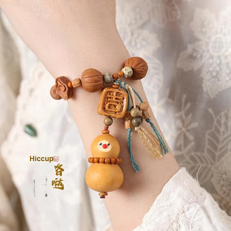 The Years Are Quiet Monkey Head Walnut Bracelets Unisex-4