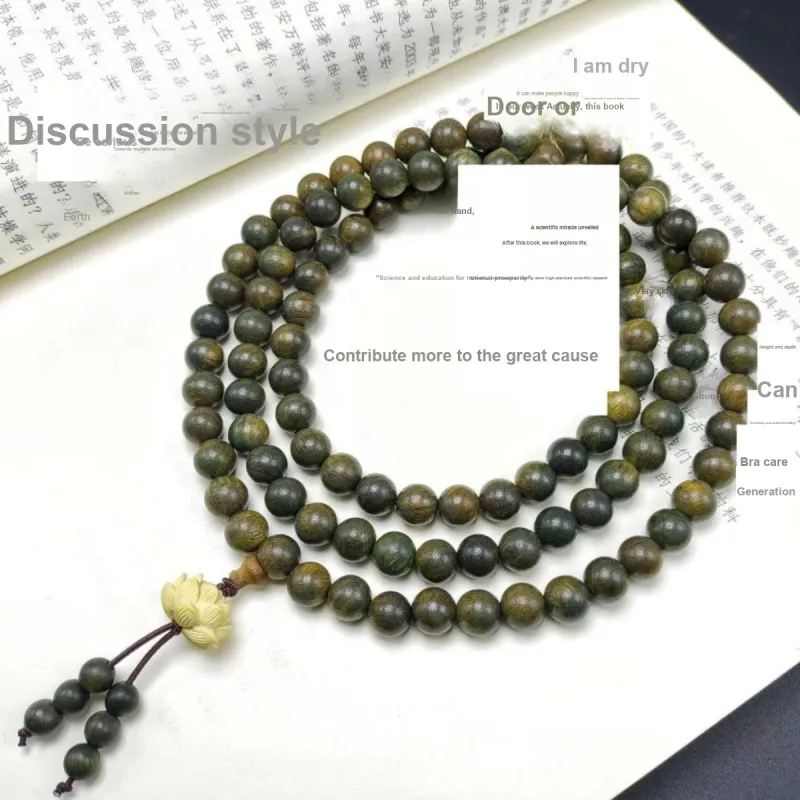 Is Here Green Sandalwood Bracelets Unisex-4