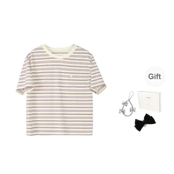 Fstudio Korean Style Petite Preppy Style Crew Neck Short Sleeved T Shirts Women's