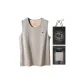 1 Pack (Light Heather Gray) Silk Maintenance/Silk Rabbit Hair Warmth/Milled Fleece Skin-Friendly