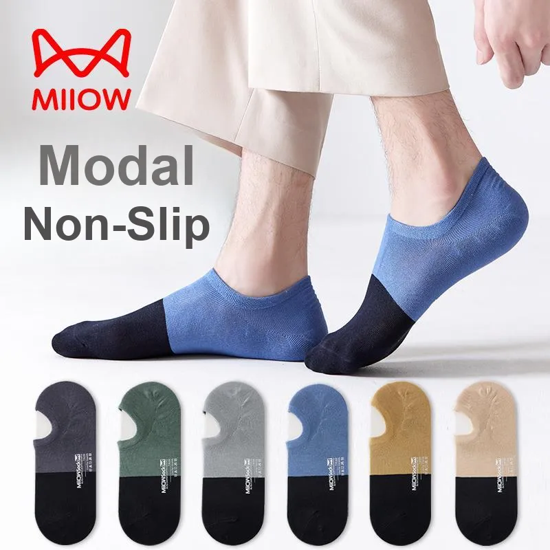 MIIOW No Show Socks Men's 5 Pack-6