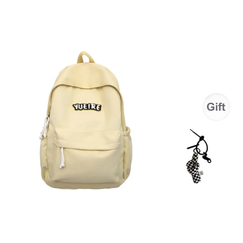 Yalu Nylon Backpack Unisex White/Black/Red/Yellow/Green/Blue-13