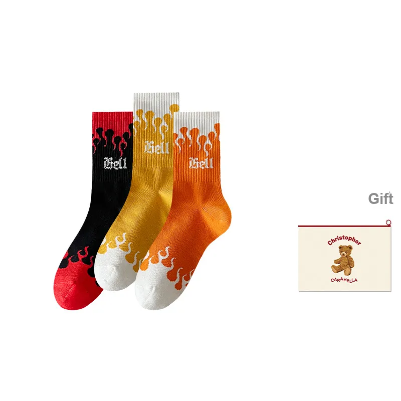 Caramella Mid-Calf Socks Men's Shopping Bag Combo Set-14