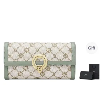 WilliamPOLO PVC For Microfiber Clutch Regular Women's Green Pink Coffee