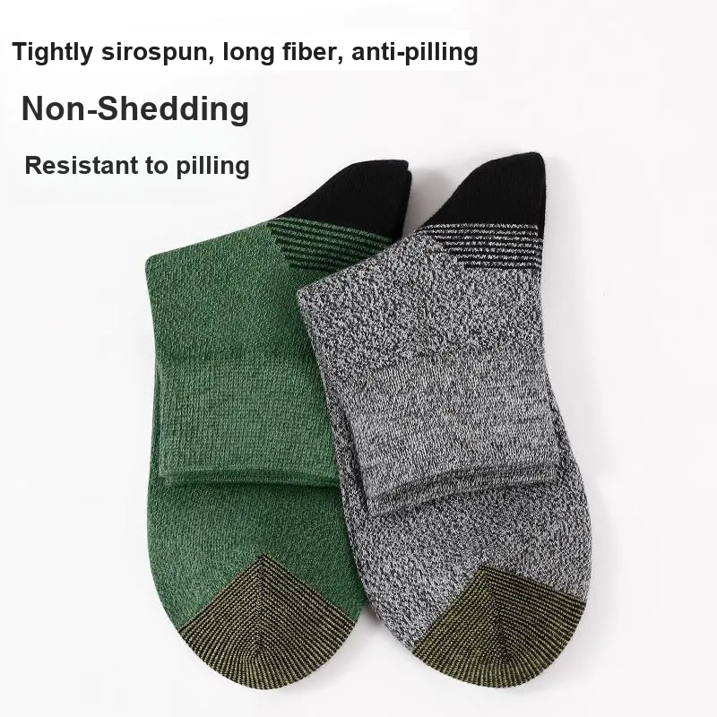 LUOLIAN Mid Calf Socks Men's 5 Pack-33