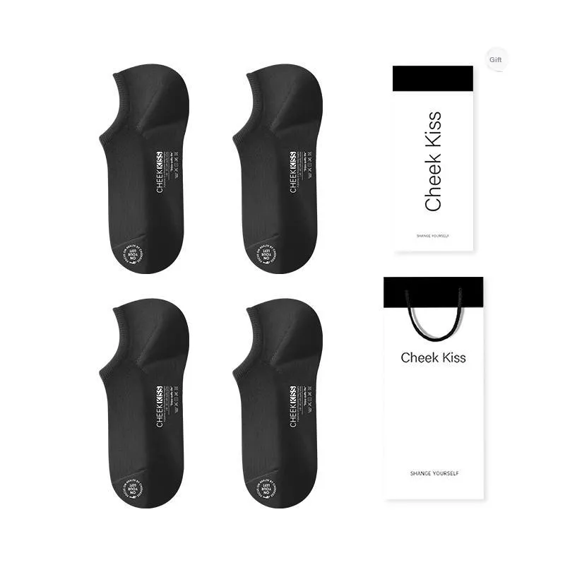Cheekkiss No Show Socks Men's Box 4 Pack-4