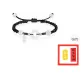 Lotus Peaceful Buckle Rope Bracelet[Black]