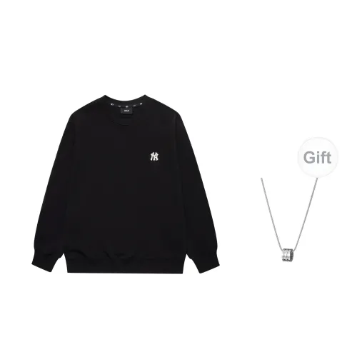 MLB New York Yankees Sweatshirts Unisex Black Sweatshirts+Necklaces