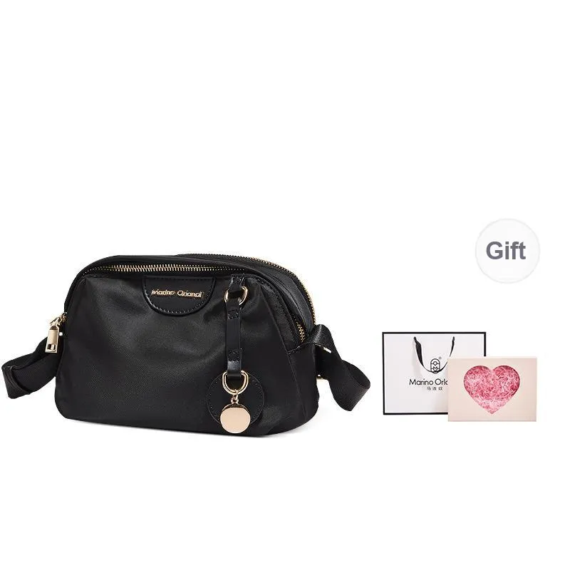 Marino Orlandi Fabric Shoulder Bag, Crossbody Bag Regular Women's Black/Army Green/Khaki/Ecru-23