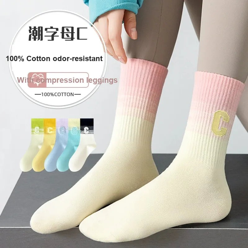 SALOATO Knee High Socks Women's 4 Pack-5
