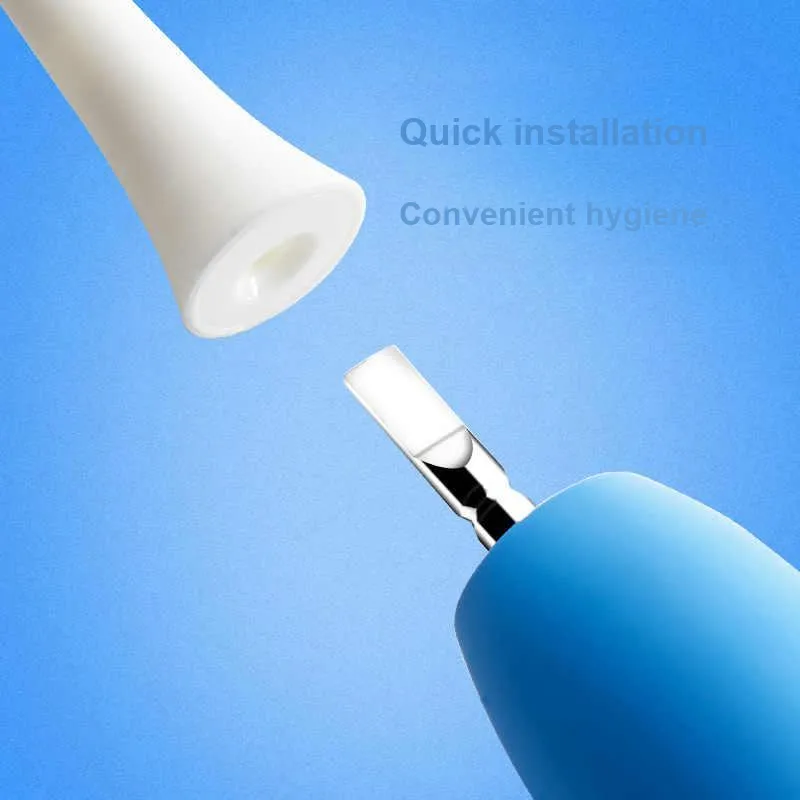 APIYOO A7 Kids Toothbrushes Toothbrush Heads Pack Of Three Flexible Cleaning Of Oral Blind Spots-2