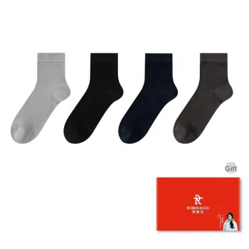 ROBINHOOD Mid Calf Socks Men's Box 4 Pack