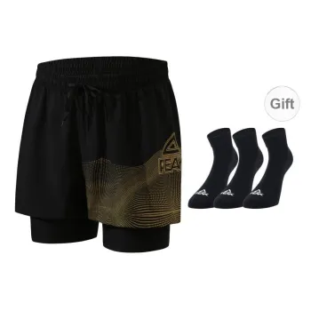 PEAK Sports Shorts Men's Comes With Socks