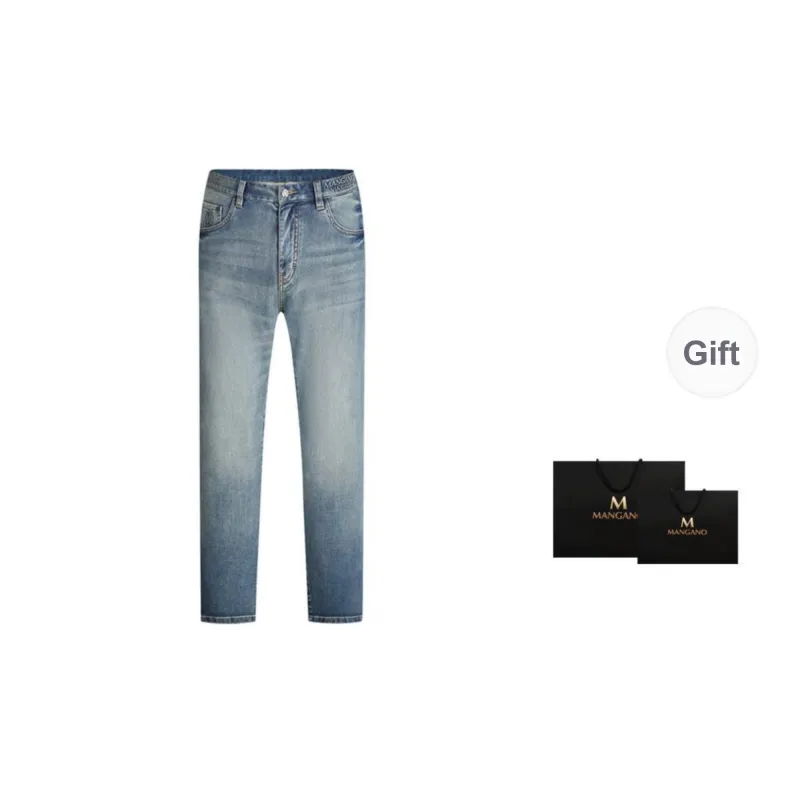 MANGANO Jeans Men's Denim Blue Includes Brand Shopping Bag-1