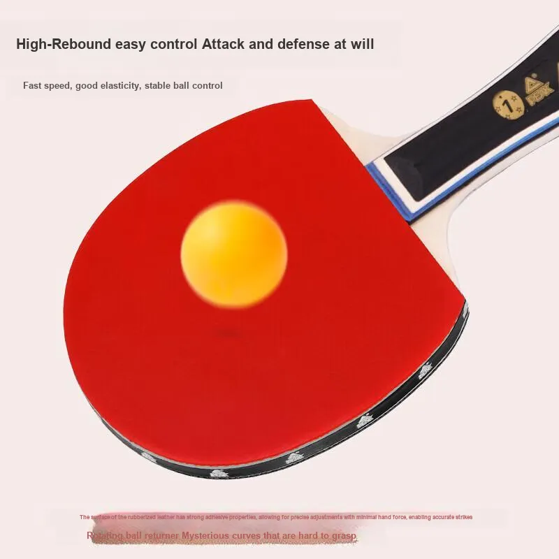 PEAK Ping Pong Paddles Kids' All Wood Red-2