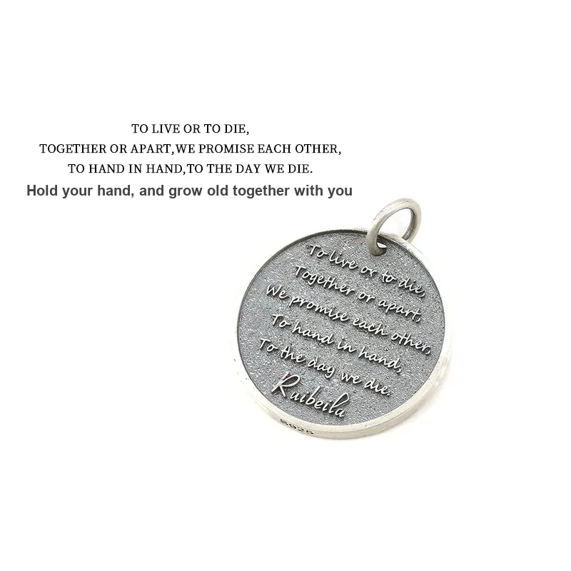 Ruibeila 925 Sterling Silver Necklaces Unisex-4