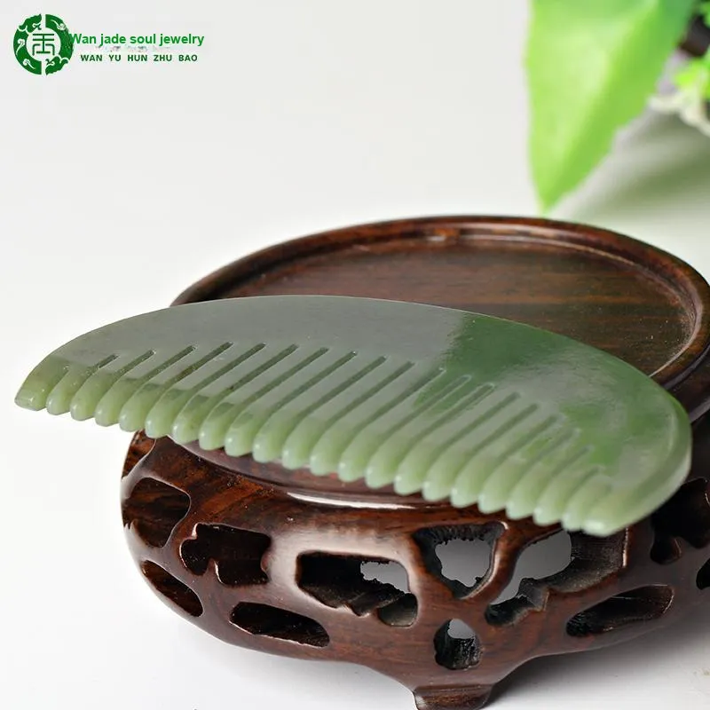 WANYUHUN Comb Green Jade Unisex-3