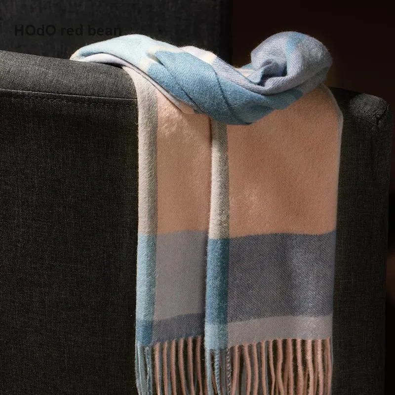 Red Bean 100% Cashmere Knit Scarves Women's-6