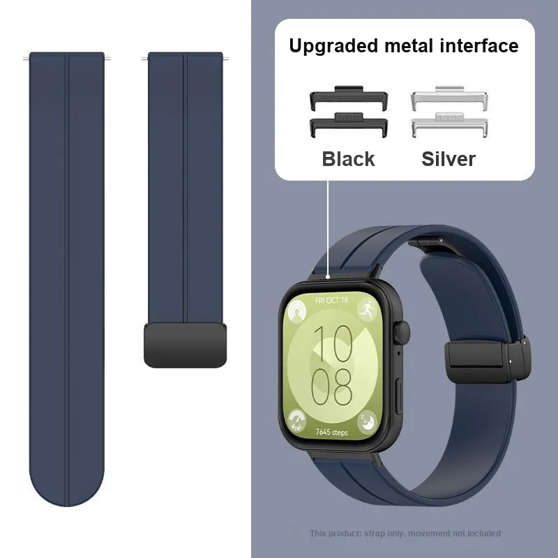 MSSM HUAWEI FIT3 Wristband Huawei Compatibility Watch Band 150mm Silicone Material-10