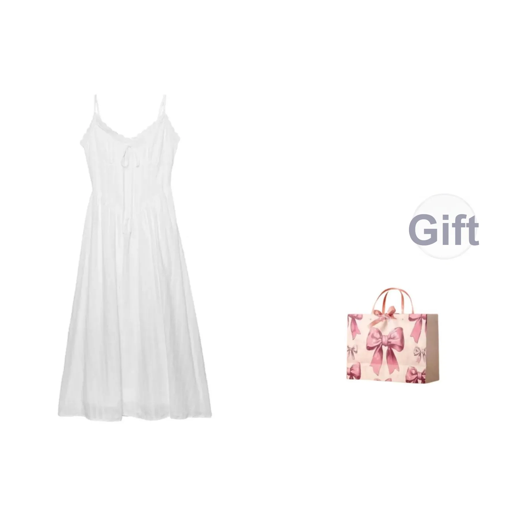 SourceDEEMO Slip Платье Женское Белое