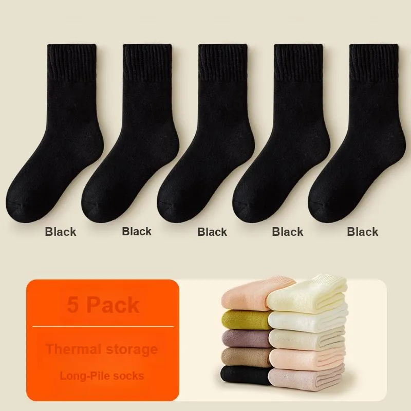 H YXIANG Mid Calf Socks Women's Combo Set-21