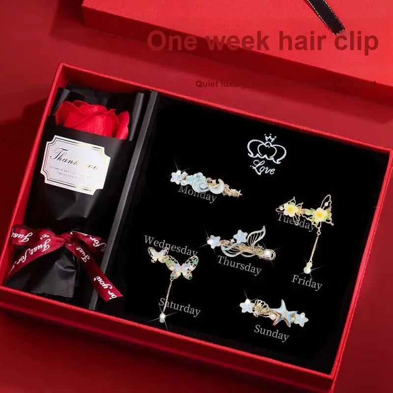 Enchanting Cat Alloy Hair Clips Women's-14