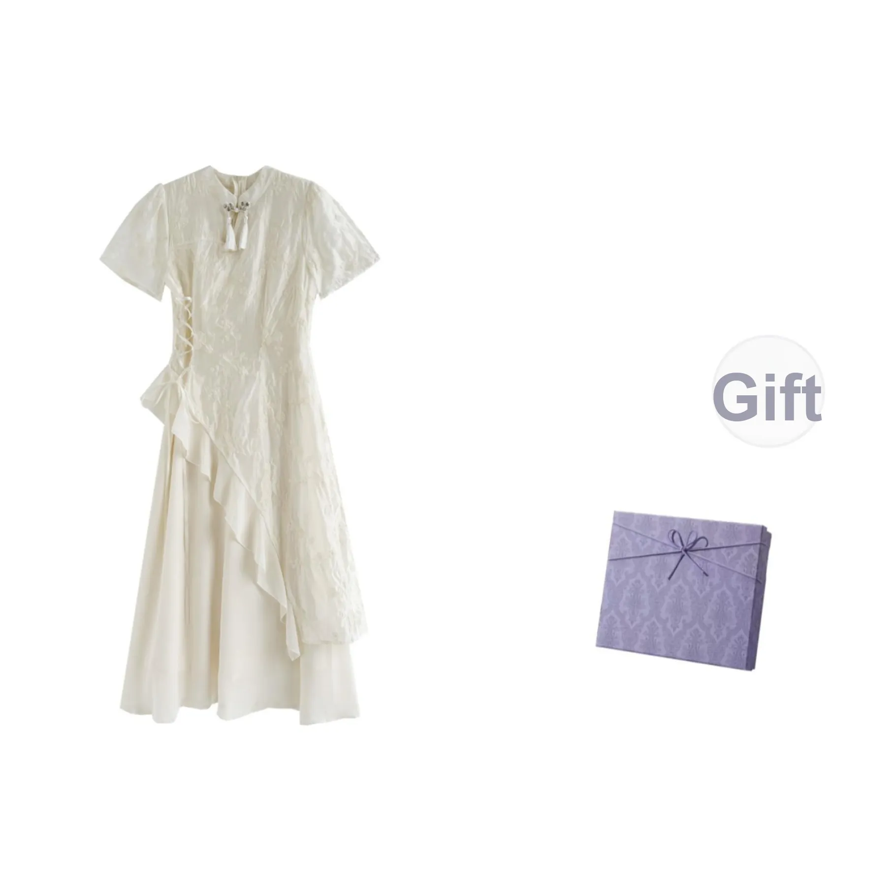 DITB Белый Женские Ципао