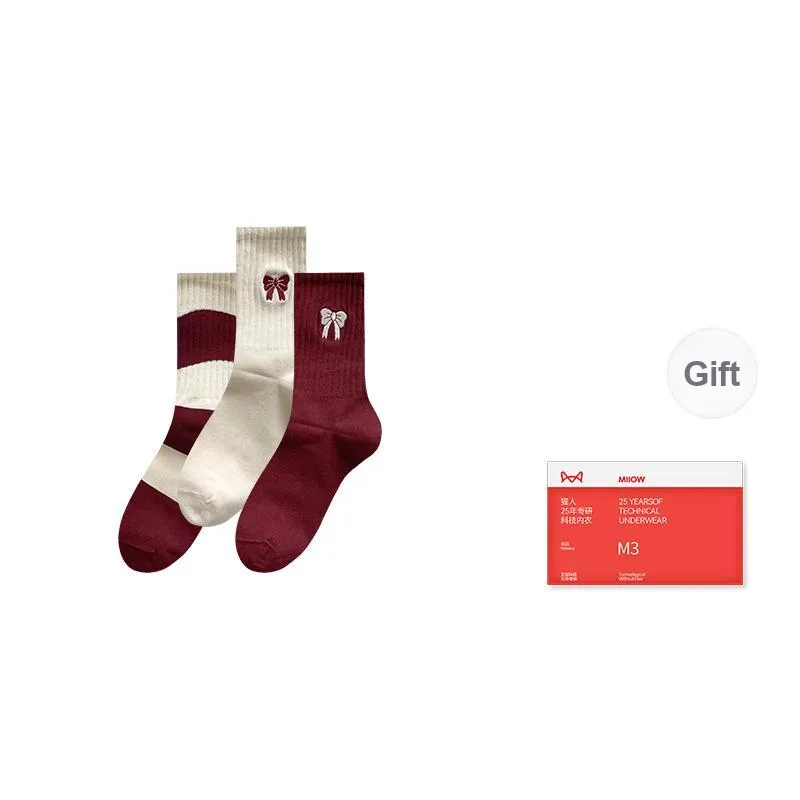 MIIOW Trend Party Series Mid-Calf Socks Women's Shopping Bag Combo Set-8