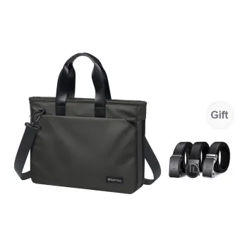 GOLF Fabric Portable Crossbody Bag, Shoulder Bag, Briefcase Regular Men's Night Black/Alpine Green