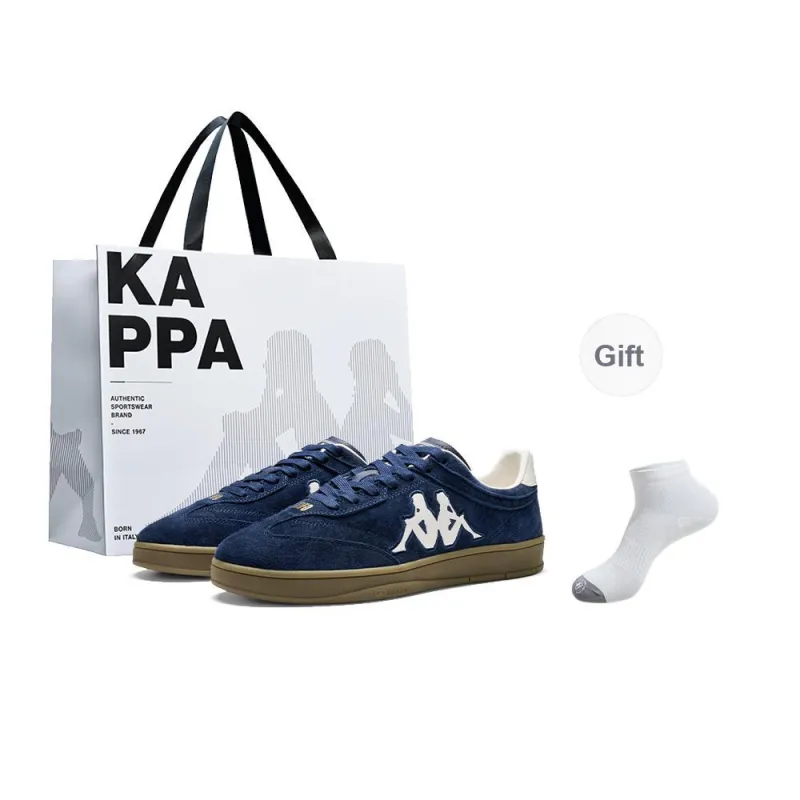 Kappa Tifo Back to Back Anti Slip Wear Resistant Low Top Skateboard Shoes Unisex Midnight Blue-22