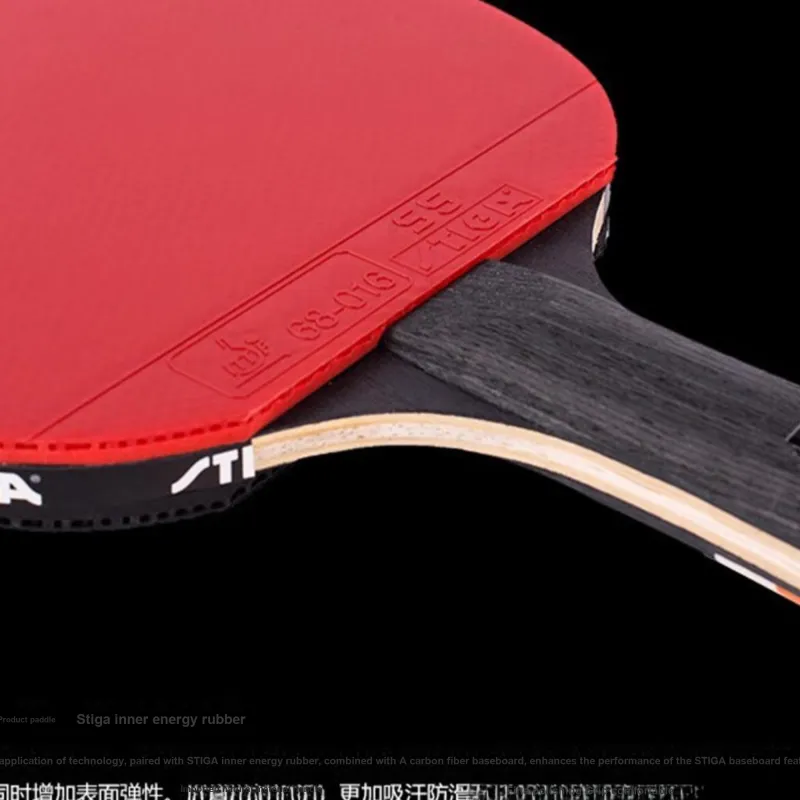 Stiga Ping Pong Paddles Unisex All Wood With Carbon Fiber-1