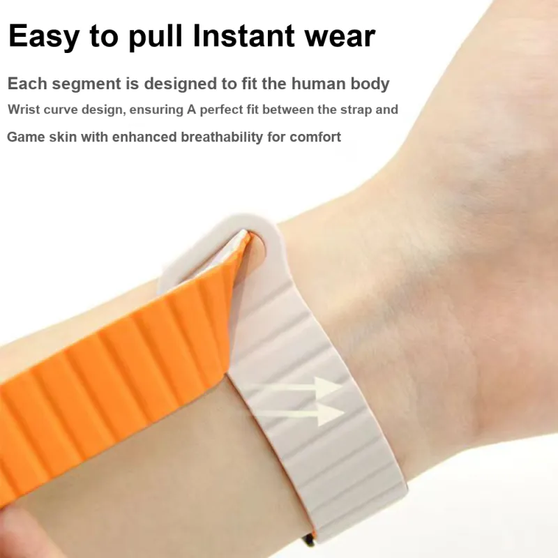 CHRROTA Watch Band Xiaomi Compatibility 38/42/40/44/41/45mm Silicone Material-2