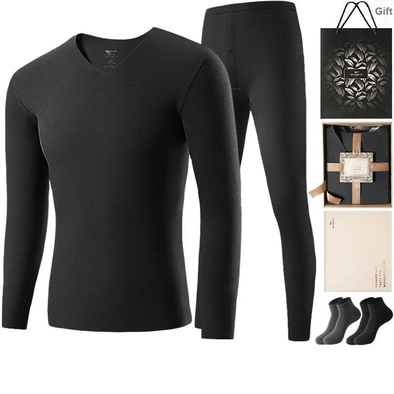 SEPTWOLVES Thermal Set Men's Gift Box Set+Shopping Bag-0