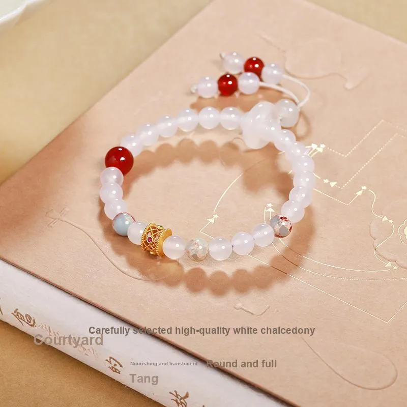 CHOW TAI KING Chalcedony Bracelets Women's-4