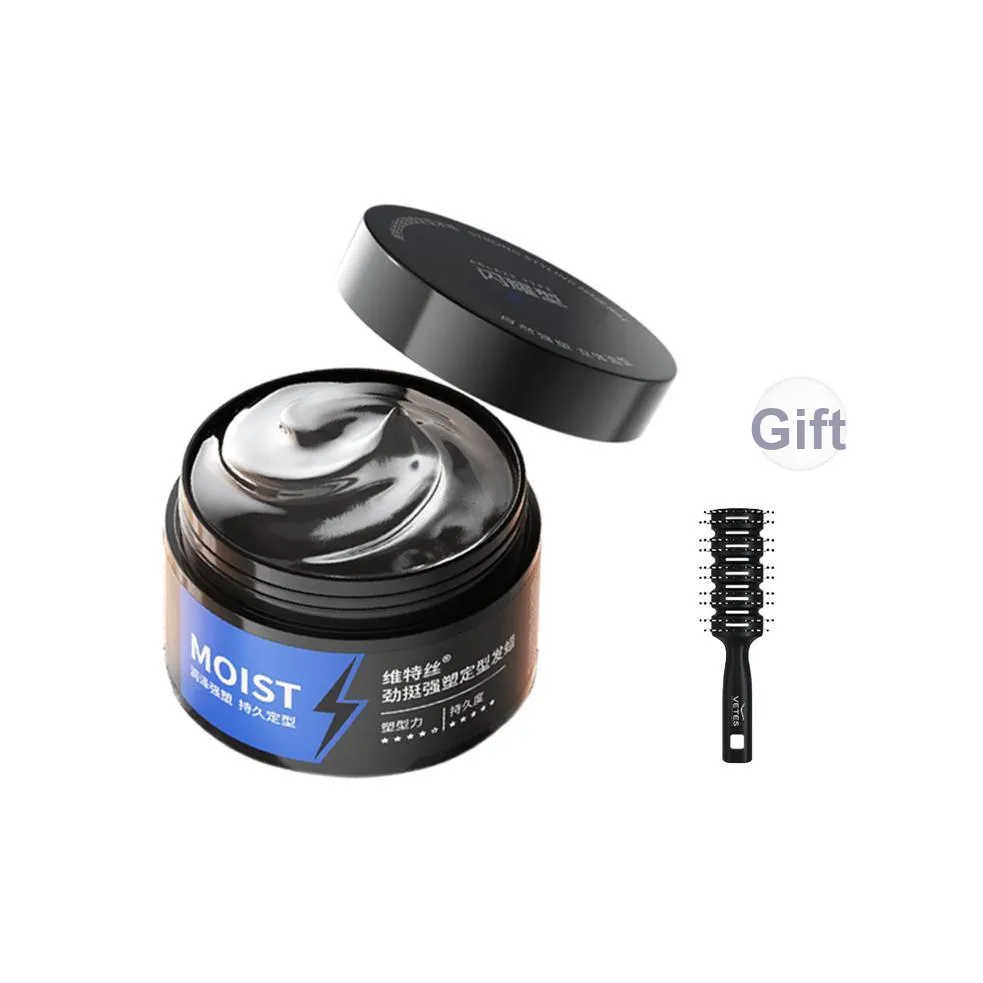 VETES Мужской Коррекция фигуры Волосы Парафин Стайлинг Long Lasting Fragrance Длинный Lasting Натуральный 3D-эффект Натуральный Объем