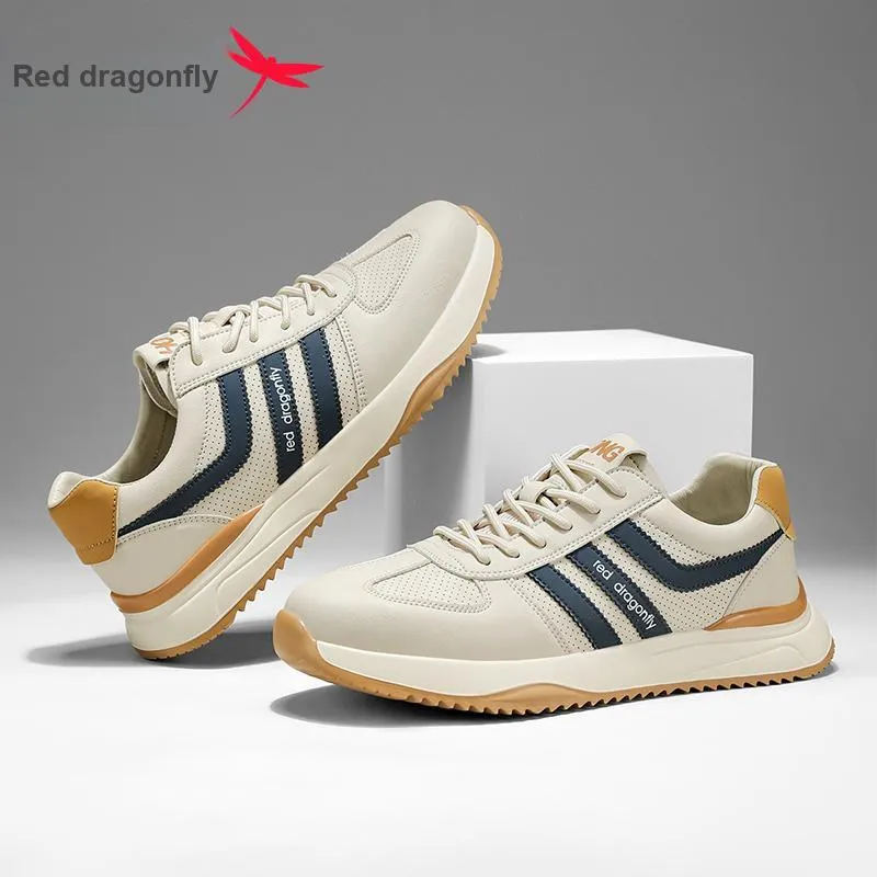 RED DRAGONFLY Men's Casual Shoes Men's Comfortable Low Top Round Tip-5
