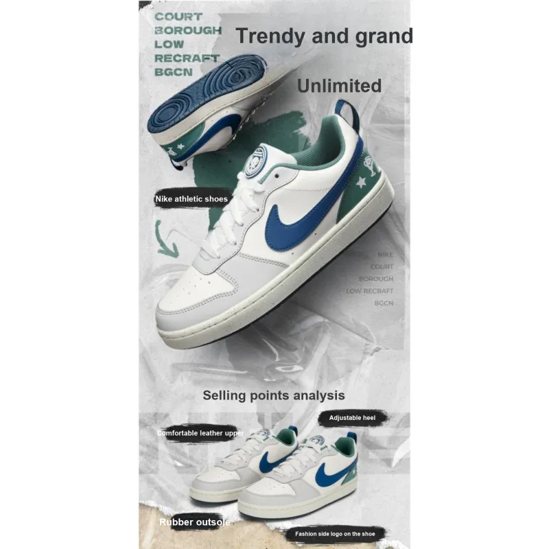 [NIKE]COURT BOROUGH LOW RECRAFT-送料込み Nike Court Borough Low Recraft Big Kids' Shoes. Nike.com