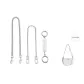 [White]Pearl Extender Chain 13.5cm+Decorative Chain 40cm+Long Chain