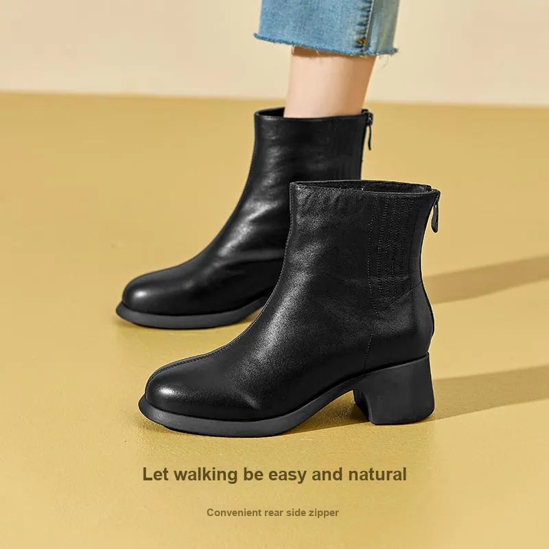 DG Ankle Boots Women's Black/Caramel-1