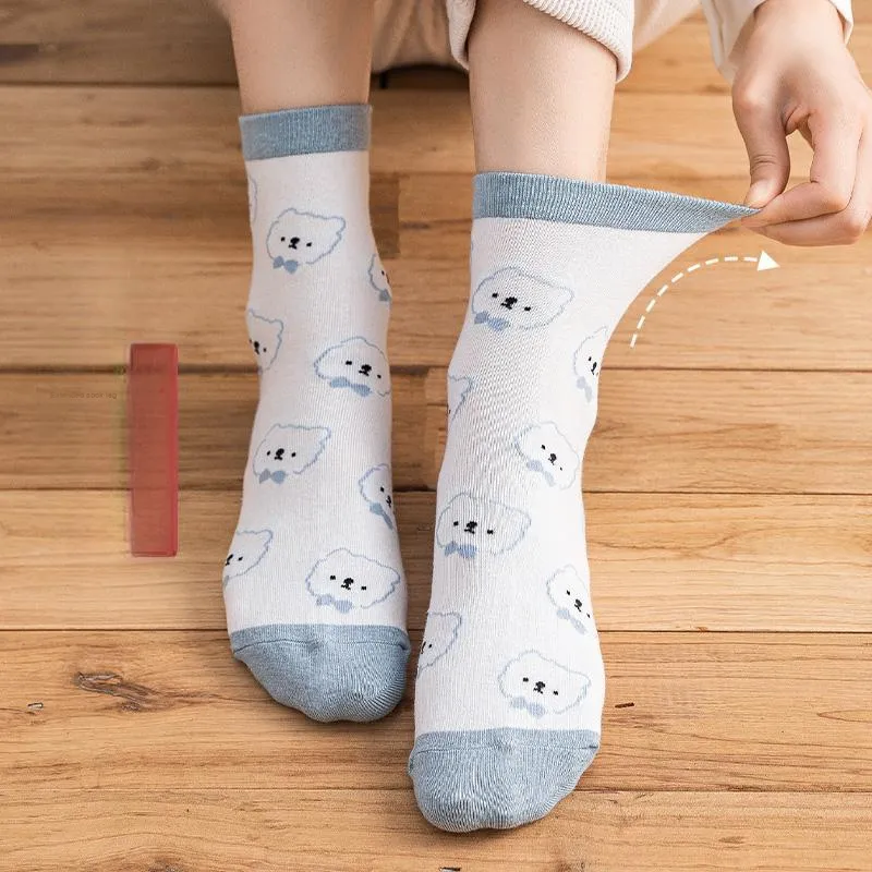 Yalu Mid Calf Socks Women's 5 Pack-13
