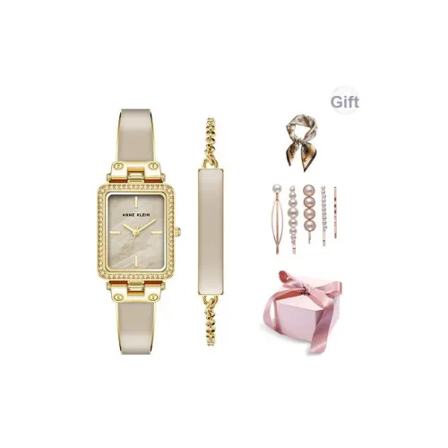 ANNE KLEIN Наручные часы Кварцевый механизм Сплав Ремешок 22X33,5mm Серый циферблат Женские часы