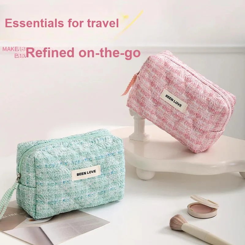 Gentle Welcome Octagonal Storage Bag, Toiletry Bag, Handbag, Travel Bag, Large Capacity, Portable Makeup Bags-3