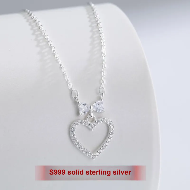 MISS WEI 999 Fine Silver Necklaces Women's-1